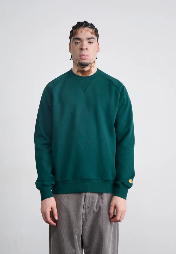 CHASE - Sweatshirt - dark fir/gold-coloured