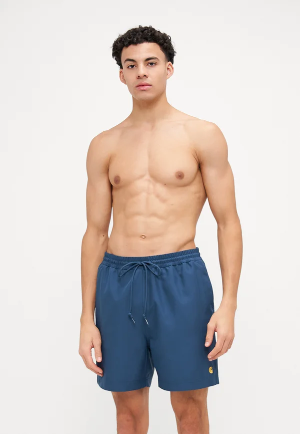 CHASE SWIM TRUNKS - Badeshorts - dusky blue/gold