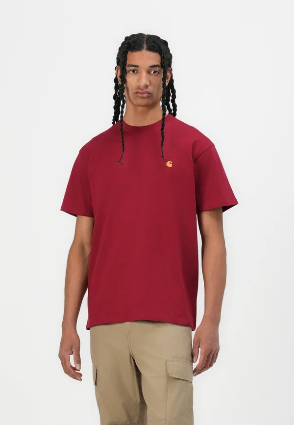 CHASE - T-Shirt basic - scarlet/gold coloured