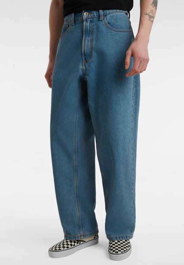 CHECK-5 BAGGY DENIM - Jeans Straight Leg - stonewash blue