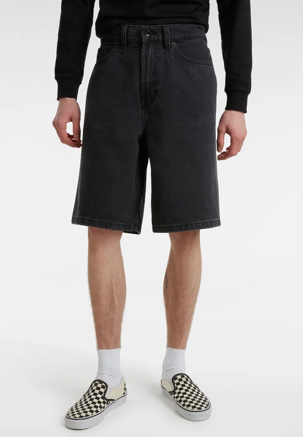 CHECK-5 - Jeans Shorts - washed black