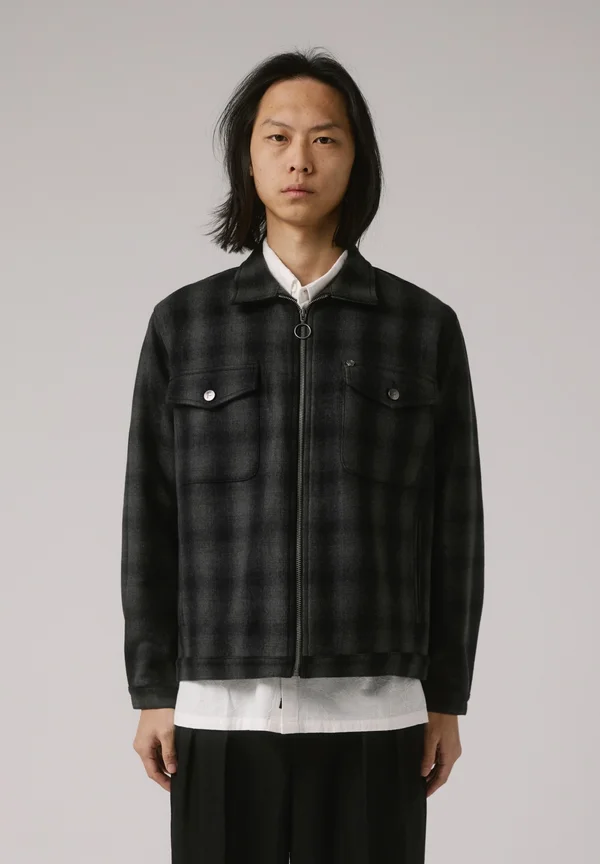 CHECK CAGE JACKET - Leichte Jacke - black
