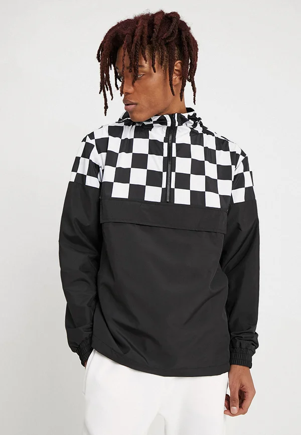 CHECK PULL OVER JACKET - Windbreaker - black/chess