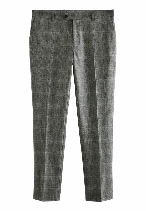 CHECK REGULAR FIT - Anzughose - grey