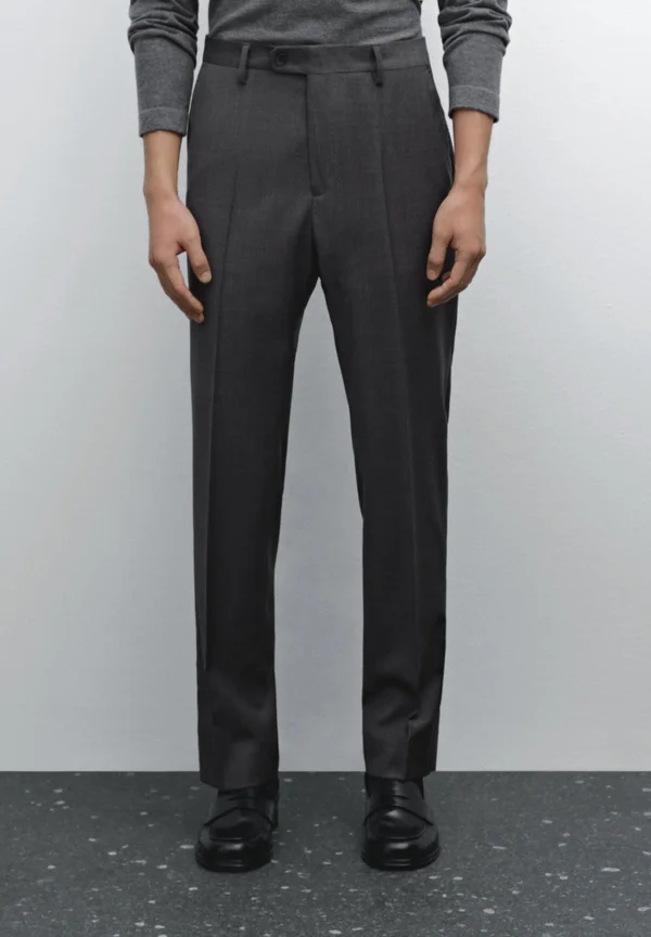 CHECK - Stoffhose - grey