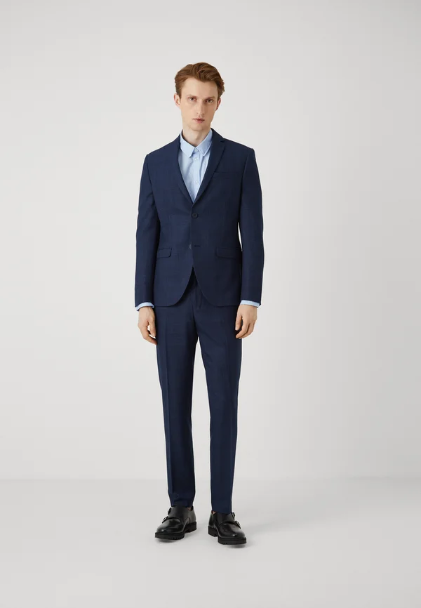 CHECK SUIT - Anzug - dark blue