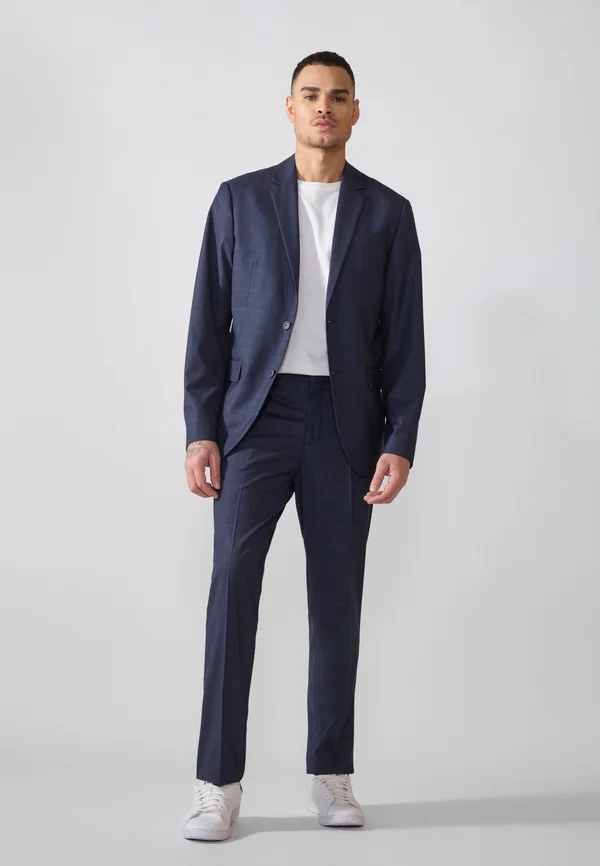 CHECK SUIT - Anzug - dark blue