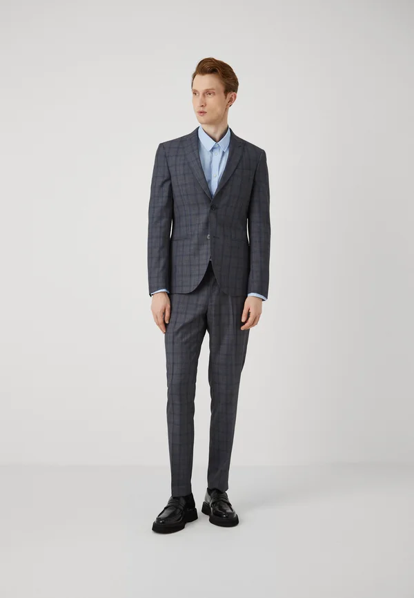 CHECK SUIT SET - Anzug - grey