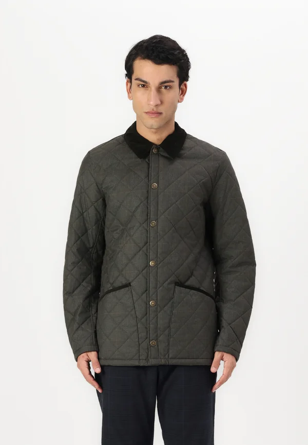 CHECKED HERITAGE LIDDESDALE QUILT - Übergangsjacke - olive