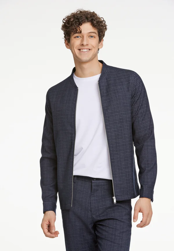 CHECKED - Leichte Jacke - blue