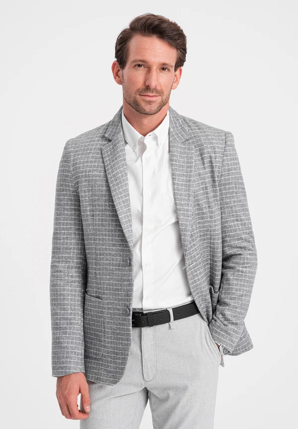 CHECKED - Sakko - grey