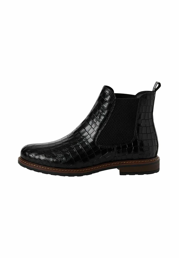 CHELSEA - Ankle Boot - blk lea croco