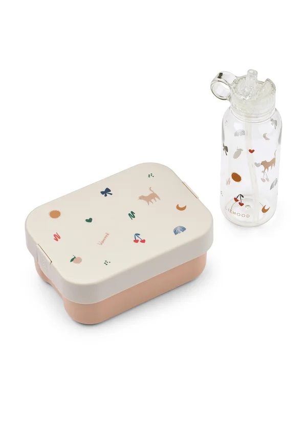 CHELSEY PRINTED LUNCHBOX SET UNISEX - Brotdose - doodles/sandy