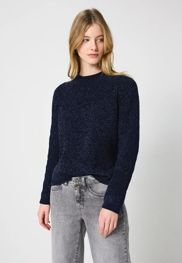 CHENILLE  - Strickpullover - blau