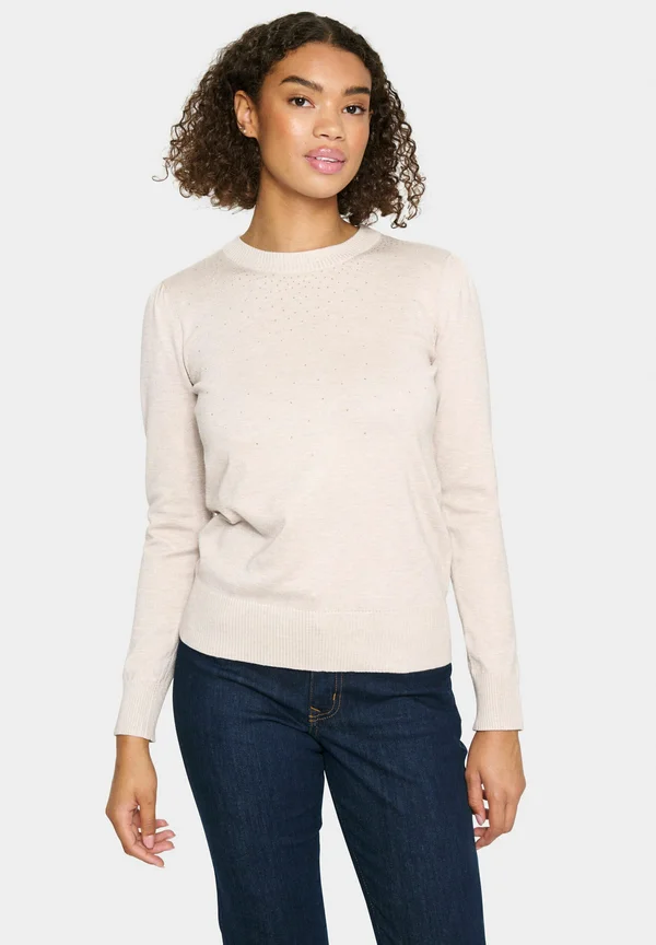 CHERRISZ PULLOVER - Strickpullover - gray morn melange