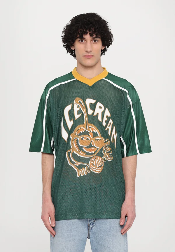 CHERRY APPLIQUE FOOTBALL - T-Shirt print - green