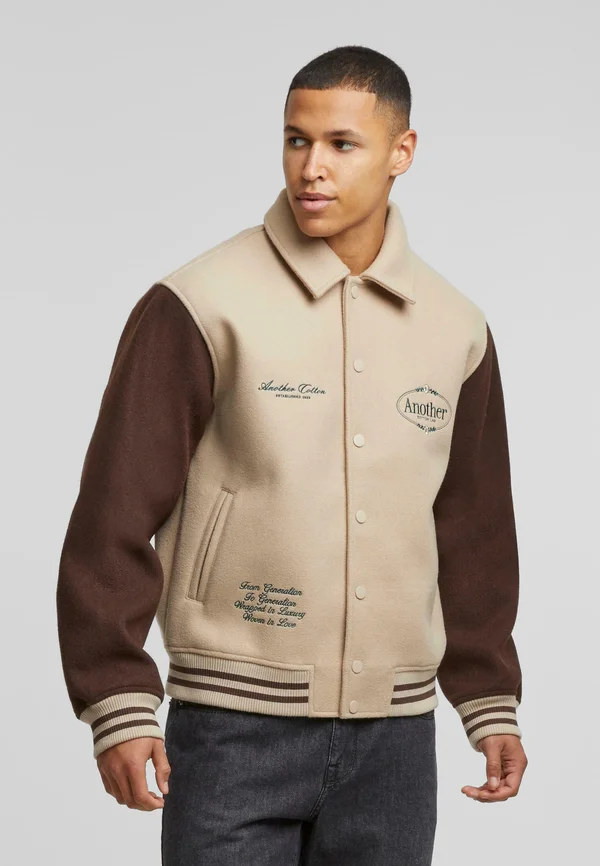 CHEST LOGO  - Bomberjacke - beige
