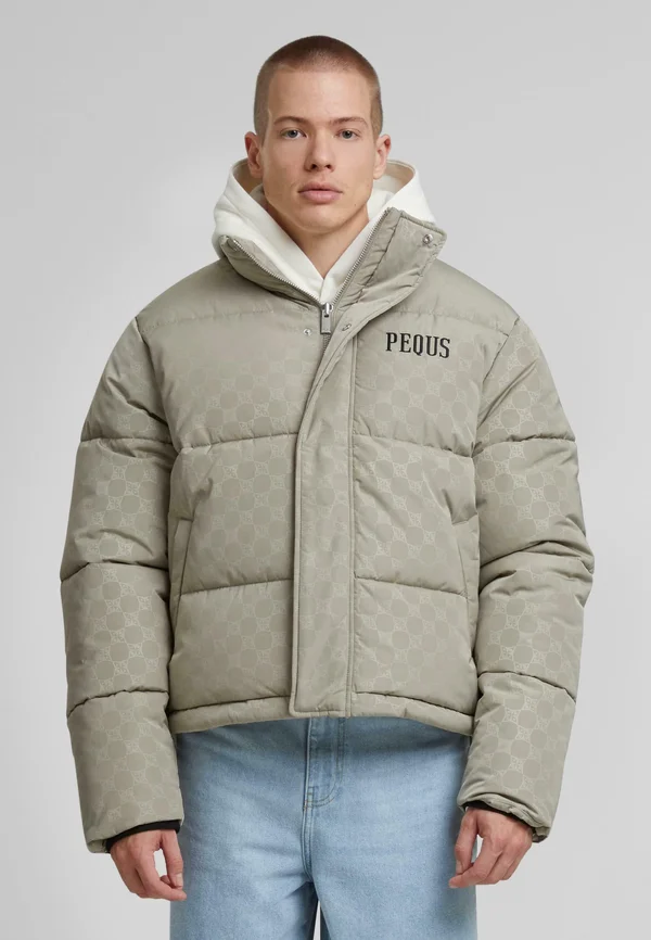 CHEST LOGO MONOGRAM PUFFER  - Winterjacke - dust grey