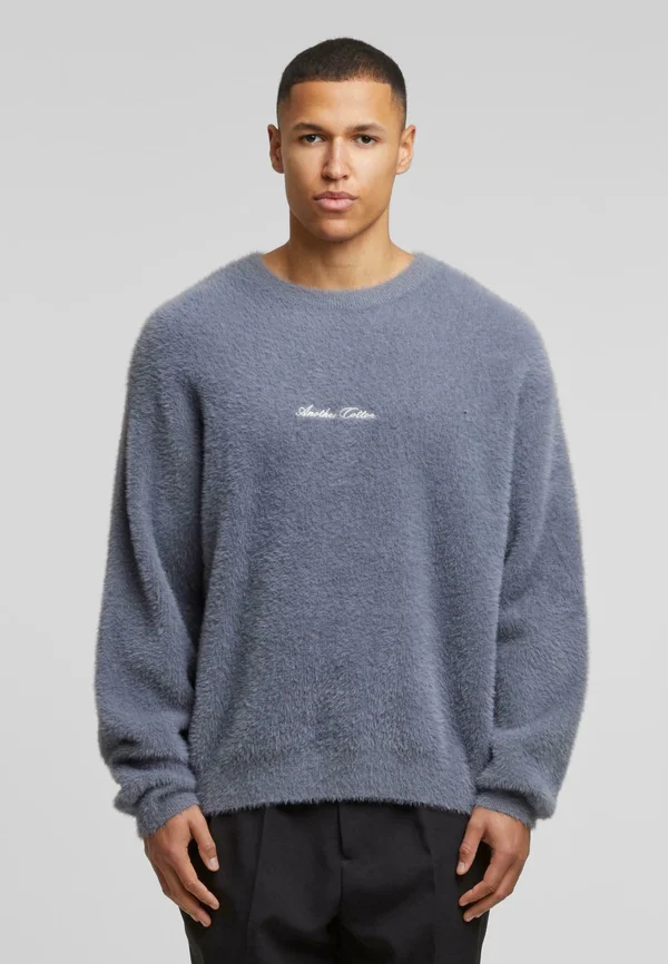CHEST LOGO - Strickpullover - grey