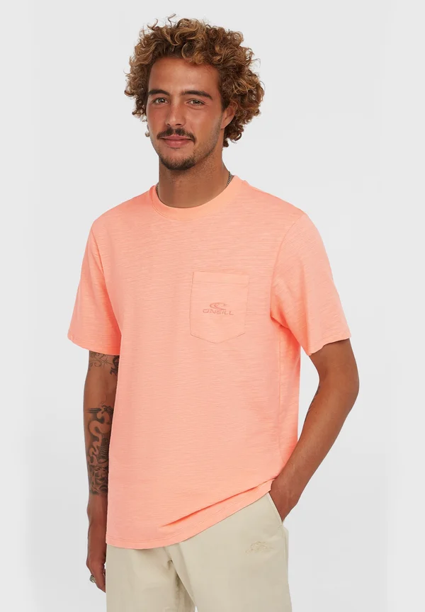 CHEST POCKET - T-Shirt basic - coral pop