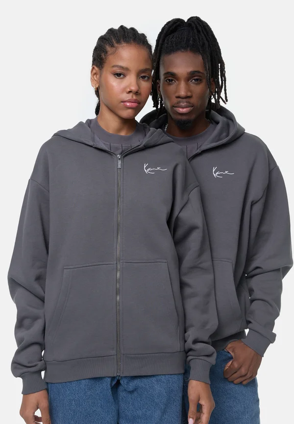 CHEST SIGNATURE ESSENTIAL ZIP HOODIE UNISEX - Sweatjacke - anthracite