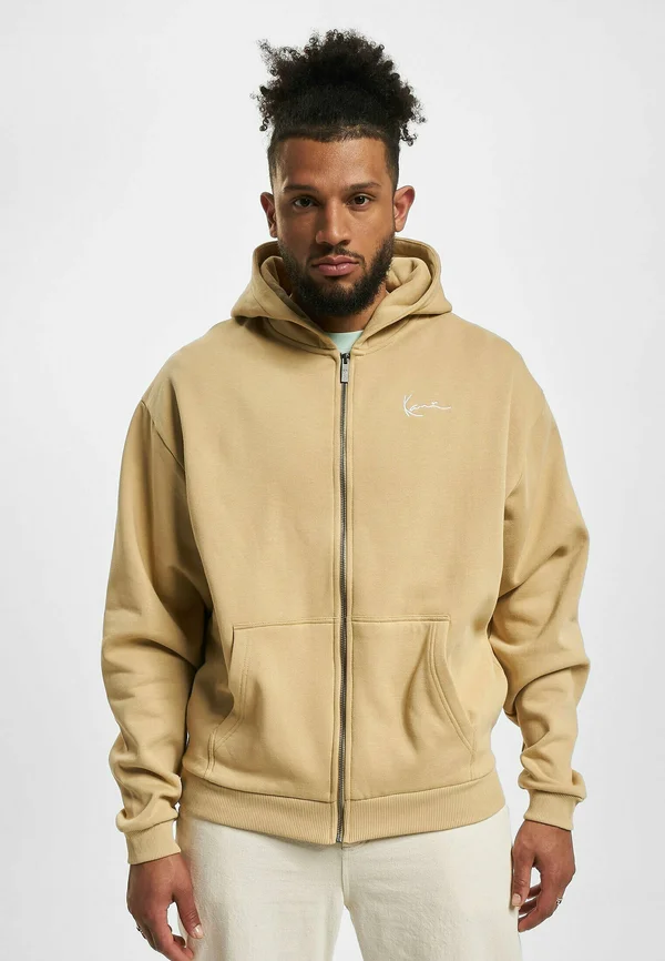 CHEST SIGNATURE ESSENTIAL ZIP - Sweatjacke - light brown