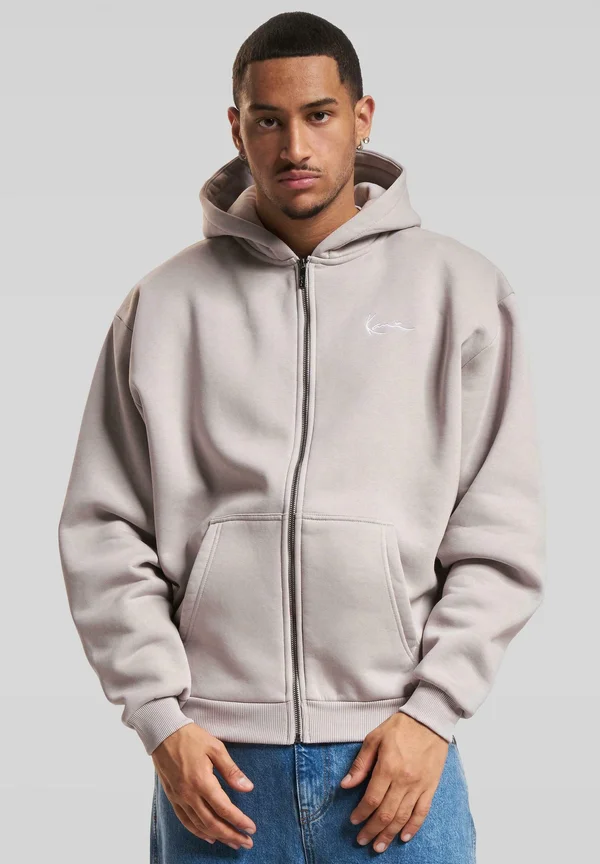 CHEST SIGNATURE ESSENTIAL ZIP - Sweatjacke - light grey