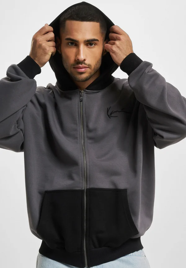 CHEST SIGNATURE METAVERSE BLOCK  - Sweatjacke - anthracite black