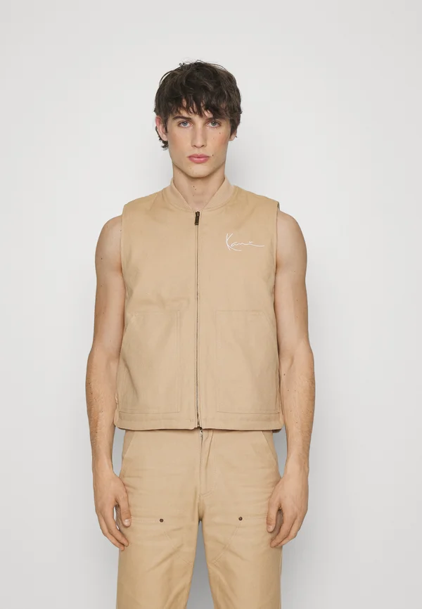 CHEST SIGNATURE VEST - Weste - sand