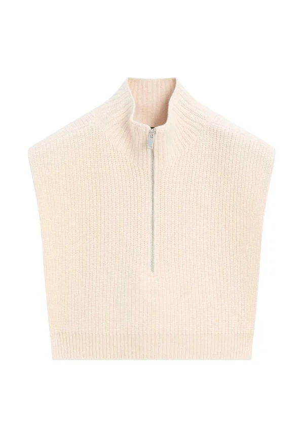 CHEST WITH ZIP - Strickpullover - sand