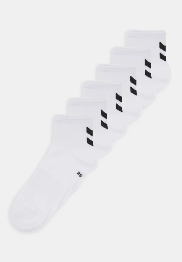 CHEVRON 6 PACK MID CUT  - Sportsocken - white