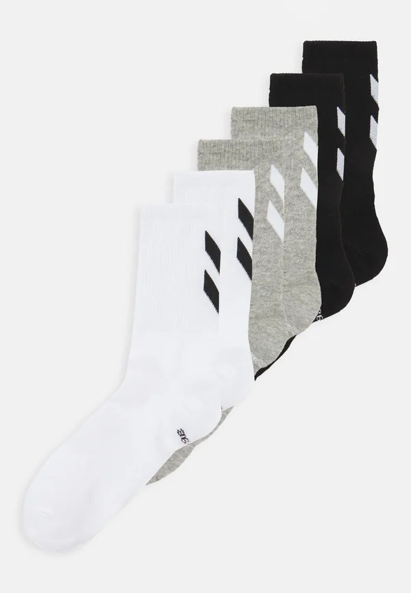CHEVRON  6 PACK  - Sportsocken - white/black/grey melange