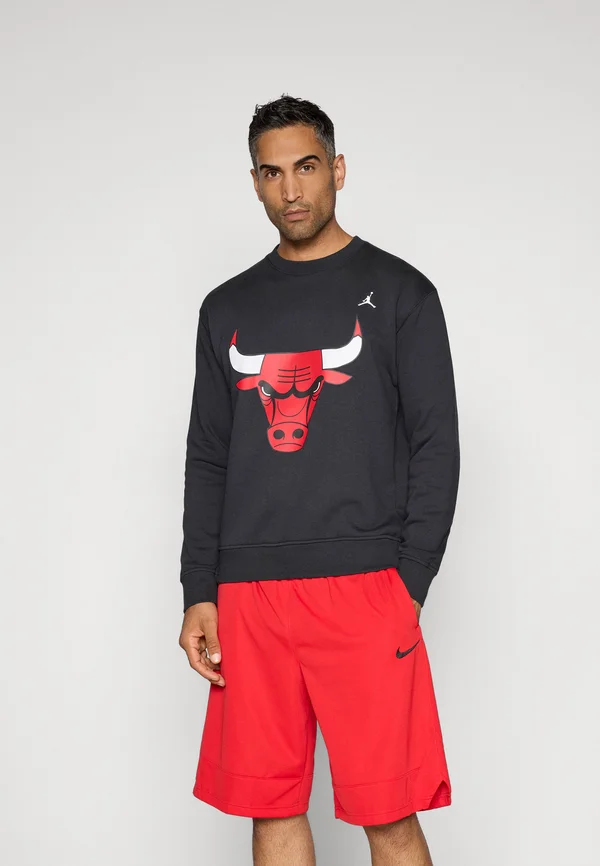 CHICAGO BULLS CREW LOGO - Vereinsmannschaften - black/white