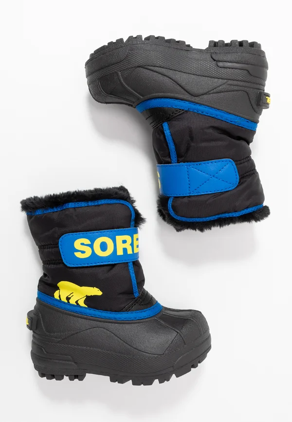 CHILDRENS UNISEX - Snowboot/Winterstiefel - black/super blue