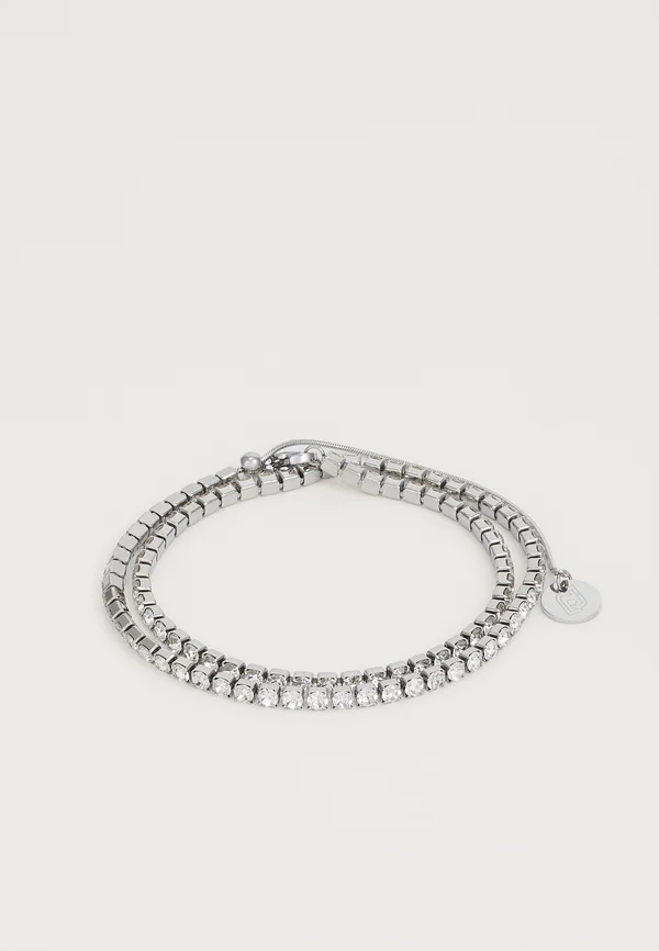CHOKER OR DOUBLE ROW BRACELET ESSENTIAL - Halskette - silver-coloured