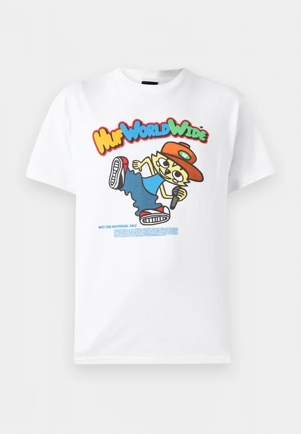 CHOP KICK BLOCK TEE UNISEX - T-Shirt print - white