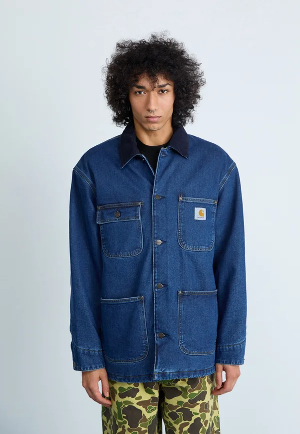 CHORE - Jeansjacke - blue/dark navy stone washed