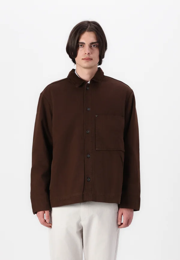 CHORE - Jeansjacke - woodsy brown