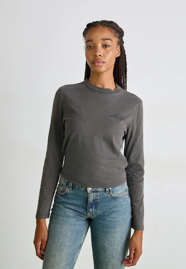 CHRISTIANA TEE - Langarmshirt - black