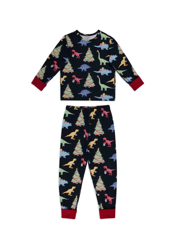 CHRISTMAS DINOSAURS SET - Nachtwäsche Set - dark blue