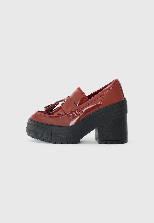 CHUCK 70 DE LUXE HEEL LOAFER PLATFORM PATENT LEATHER - Plateaupumps - rottin apple/rottin apple