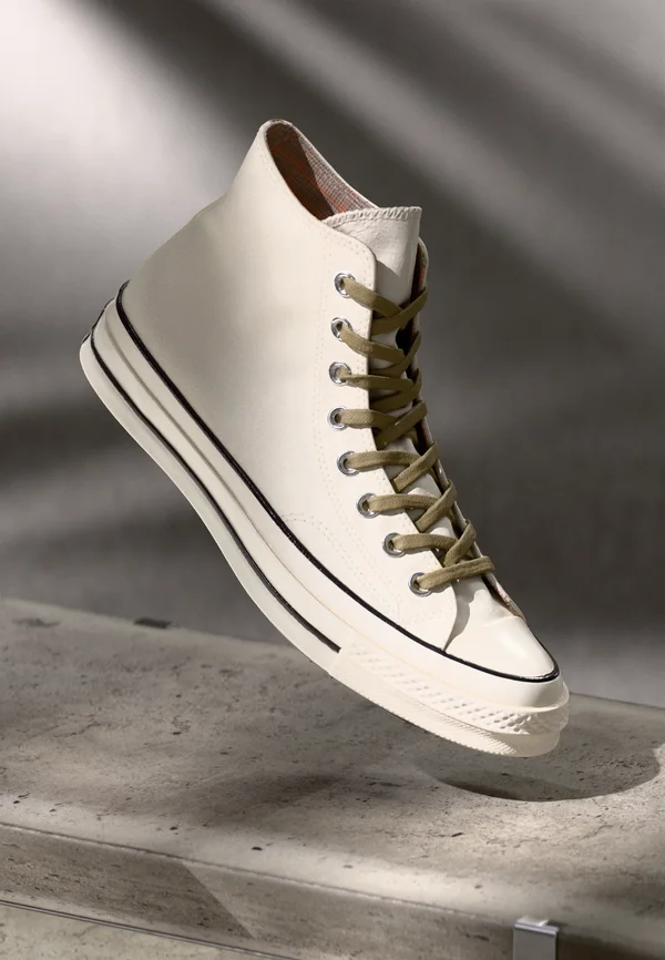 CHUCK 70 HOUNDSTOOTH UNISEX - Sneaker high - egret/swamp core/last straw
