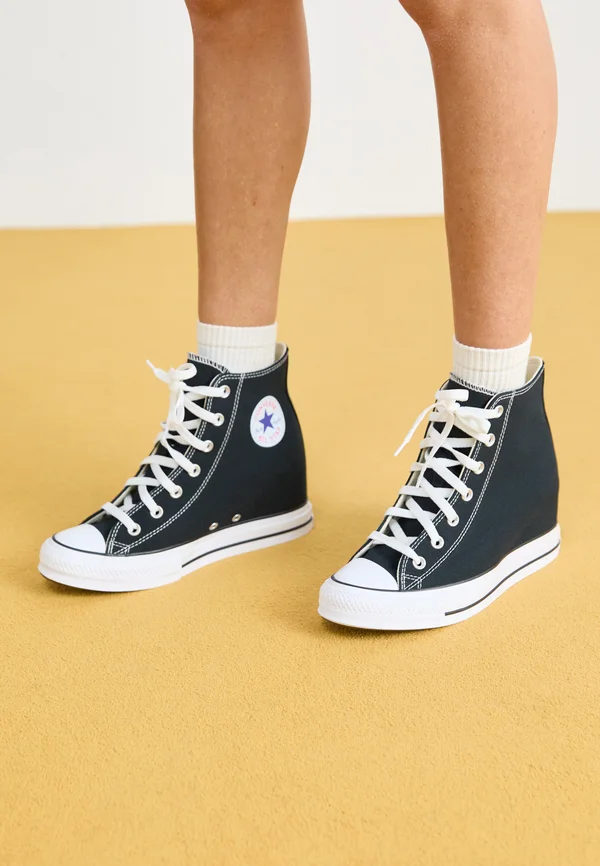 CHUCK TAYLOR ALL STAR INTERNAL WEDGE - Sneaker low - black/red/navy