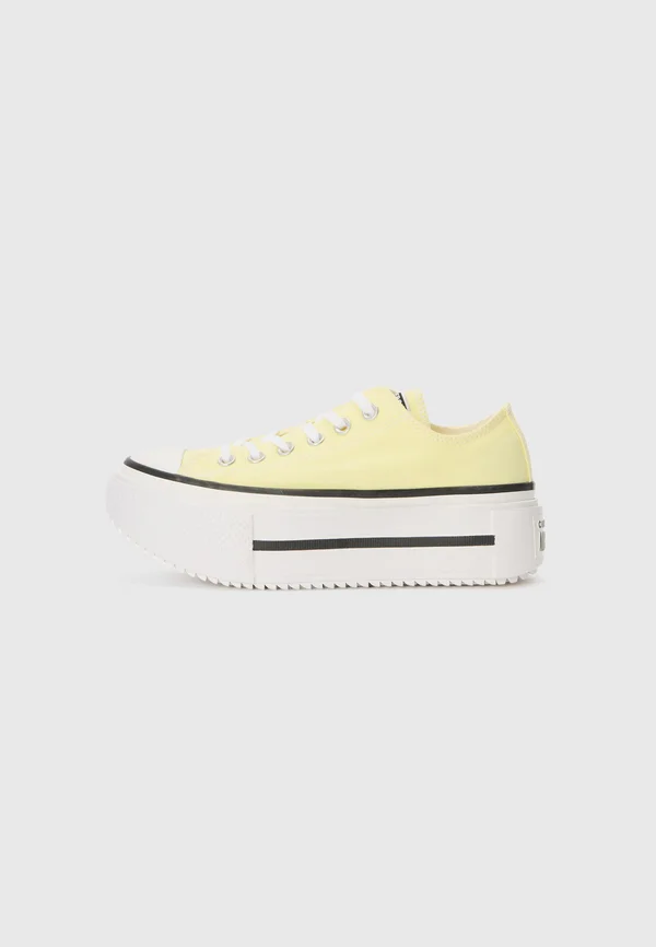CHUCK TAYLOR ALL STAR LIFT DOUBLE STACK - Sneaker low - lemon slushy/white/black