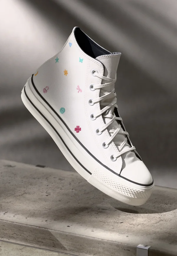 CHUCK TAYLOR ALL STAR LIFT - Sneaker high - vintage white/black