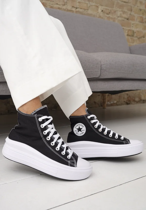 CHUCK TAYLOR ALL STAR MOVE - Sneaker high - black/natural ivory/white