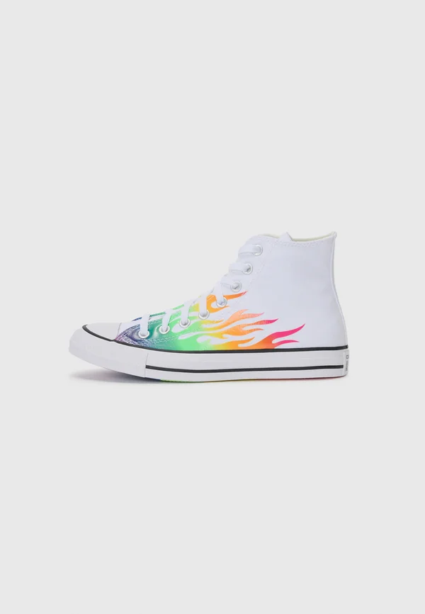 CHUCK TAYLOR ALL STAR - Sneaker high - white/chaos fuchsia/orange