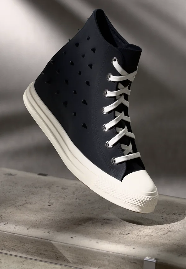 CHUCK TAYLOR ALL STAR WEDGE - Sneaker high - black/egret/brown