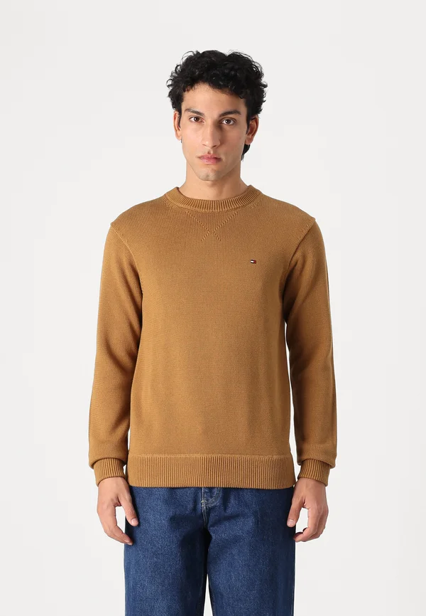 CHUNKY C NECK - Strickpullover - country brown