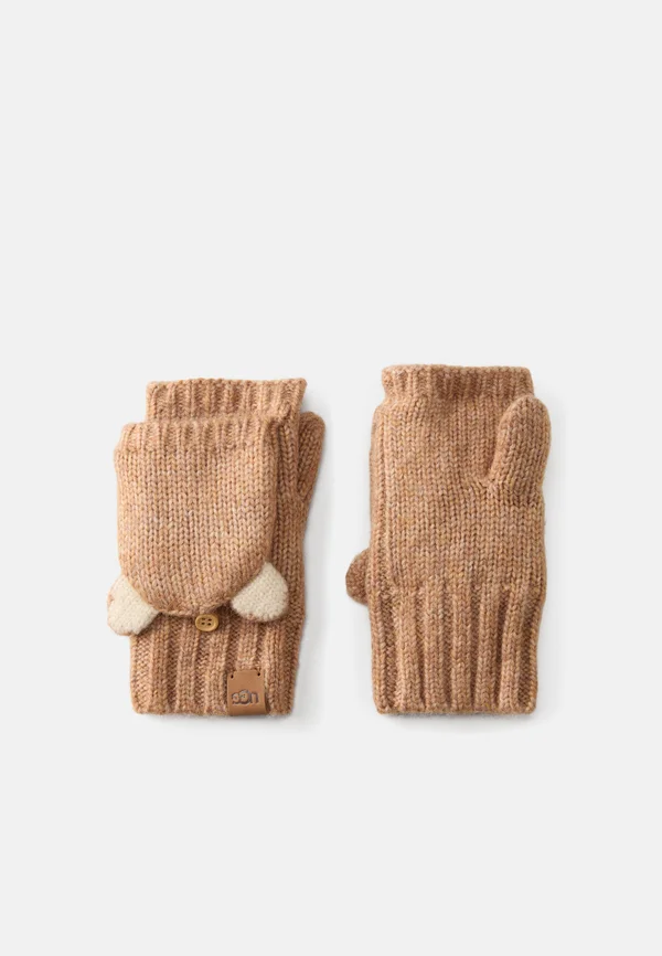 CHUNKY CAT MITTEN UNISEX - Fäustling - camel